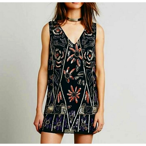 Free People Dresses & Skirts - Free People beaded and sequined dress, Medium